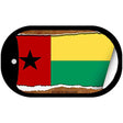 Guinea-Bissau Flag Scroll Metal Novelty Dog Tag Necklace DT-9190