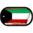 Kuwait Flag Scroll Metal Novelty Dog Tag Necklace DT-9207