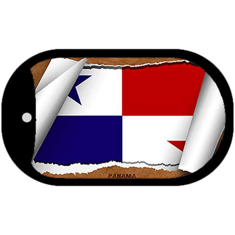 Panama Flag Scroll Metal Novelty Dog Tag Necklace DT-9209