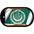 League of Arab Flag Scroll Metal Novelty Dog Tag Necklace DT-9215