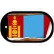 Mongolia Flag Scroll Metal Novelty Dog Tag Necklace DT-9238