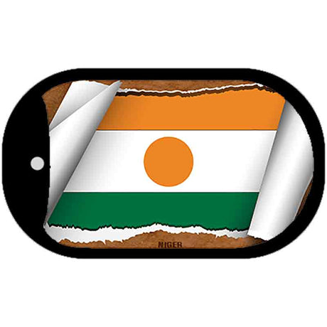 Niger Flag Scroll Metal Novelty Dog Tag Necklace DT-9251