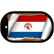 Paraguay-REV Flag Scroll Metal Novelty Dog Tag Necklace DT-9266