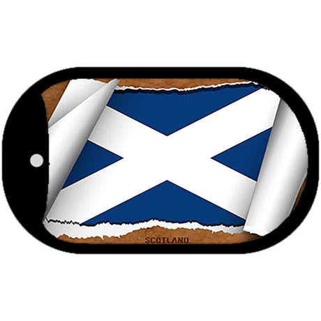 Scotland Flag Scroll Metal Novelty Dog Tag Necklace DT-9276