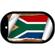 South Africa Flag Scroll Metal Novelty Dog Tag Necklace DT-9286