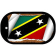 St Kitts-Nevis Flag Scroll Metal Novelty Dog Tag Necklace DT-9289