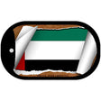 United Arab Emirates Flag Scroll Metal Novelty Dog Tag Necklace DT-9309