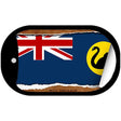 West Australia Flag Scroll Metal Novelty Dog Tag Necklace DT-9334