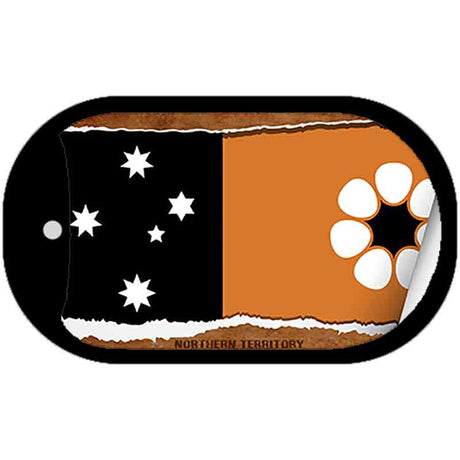 Northern Territory Flag Scroll Metal Novelty Dog Tag Necklace DT-9337