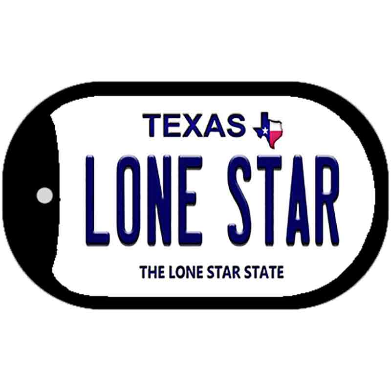 Lone Star Texas Novelty Metal Dog Tag Necklace DT-9356