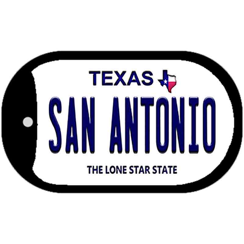 San Antonio Texas Novelty Metal Dog Tag Necklace DT-9365