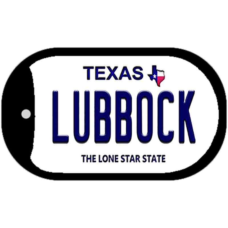 Lubbock Texas Novelty Metal Dog Tag Necklace DT-9366