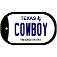 Cowboy Texas Novelty Metal Dog Tag Necklace DT-9368