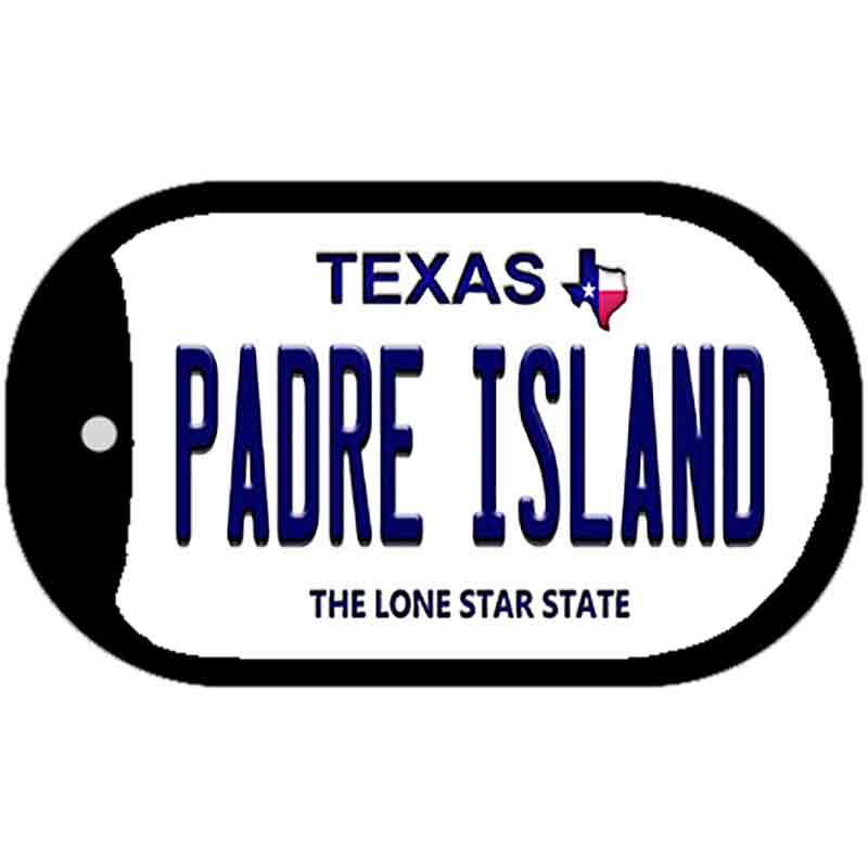 Padre Island Texas Novelty Metal Dog Tag Necklace DT-9374