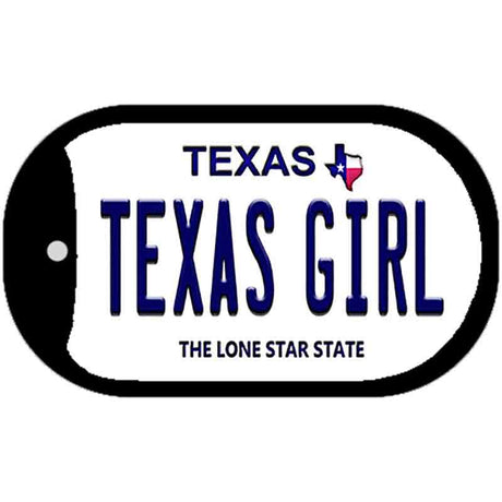 Texas Girl Novelty Metal Dog Tag Necklace DT-9383