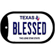 Blessed Texas Novelty Metal Dog Tag Necklace DT-9402