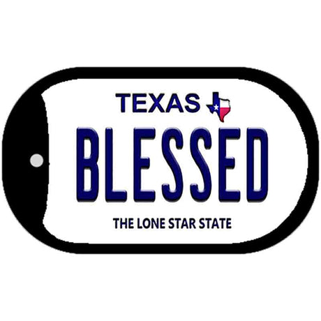 Blessed Texas Novelty Metal Dog Tag Necklace DT-9402