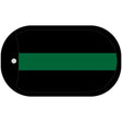 Green Thin Line Novelty Dog Tag Necklace DT-9412