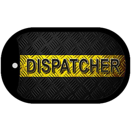 Dispatcher Cross Diamond Novelty Dog Tag Necklace DT-9415