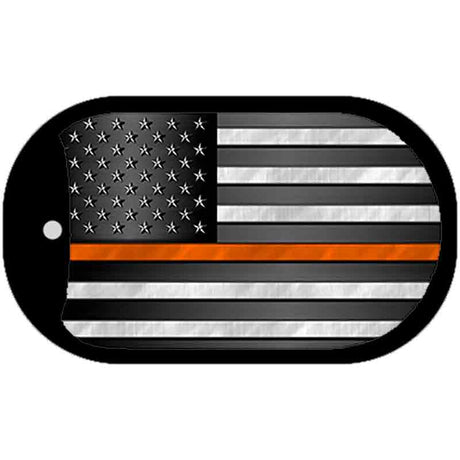 AM Flag Orange Novelty Dog Tag Necklace DT-9419