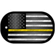 AM Flag Yellow Novelty Dog Tag Necklace DT-9420