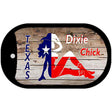 Texas Dixie Chick Novelty Metal Dog Tag Necklace DT-9430