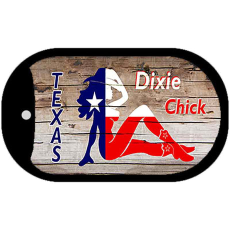 Texas Dixie Chick Novelty Metal Dog Tag Necklace DT-9430