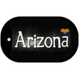 Arizona Flag Script Novelty Metal Dog Tag Necklace DT-9441