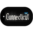 Connecticut Flag Script Novelty Metal Dog Tag Necklace DT-9445