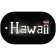 Hawaii Flag Script Novelty Metal Dog Tag Necklace DT-9449