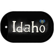 Idaho Flag Script Novelty Metal Dog Tag Necklace DT-9450