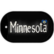 Minnesota Flag Script Novelty Metal Dog Tag Necklace DT-9461