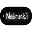 Nebraska Flag Script Novelty Metal Dog Tag Necklace DT-9465