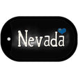 Nevada Flag Script Novelty Metal Dog Tag Necklace DT-9466