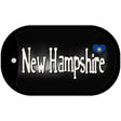 New Hampshire Flag Script Novelty Metal Dog Tag Necklace DT-9467