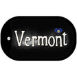 Vermont Flag Script Novelty Metal Dog Tag Necklace DT-9483