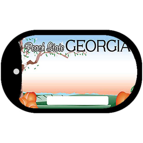 Georgia State Blank Novelty Metal Dog Tag Necklace DT-9500