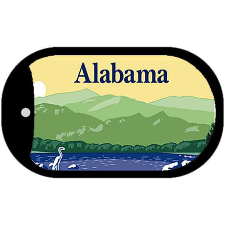 Alabama State Blank Novelty Metal Dog Tag Necklace DT-9502