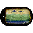 Alabama Rusty Blank Novelty Metal Dog Tag Necklace DT-9503