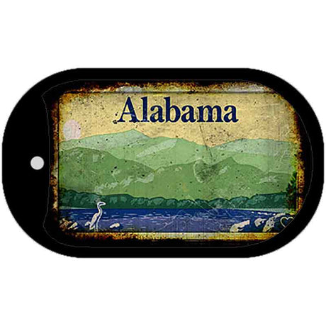 Alabama Rusty Blank Novelty Metal Dog Tag Necklace DT-9503