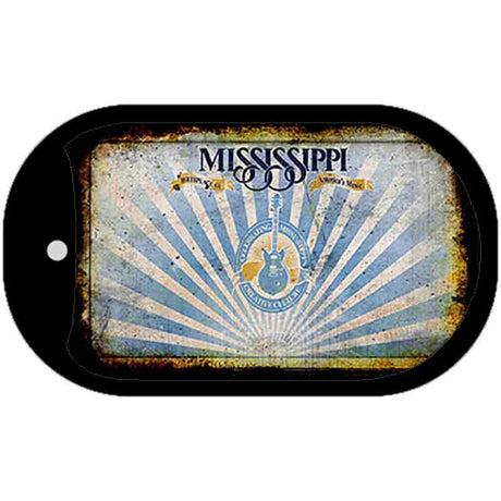 Mississippi Rusty Blank Novelty Metal Dog Tag Necklace DT-9505