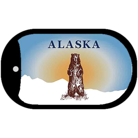 Alaska Bear State Blank Novelty Metal Dog Tag Necklace DT-9511