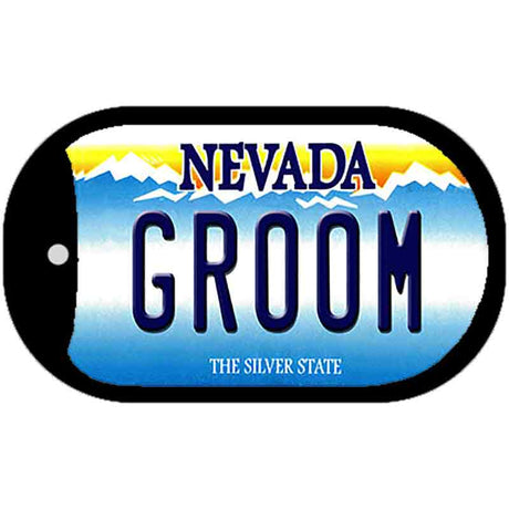 Groom Nevada Novelty Metal Dog Tag Necklace DT-9544