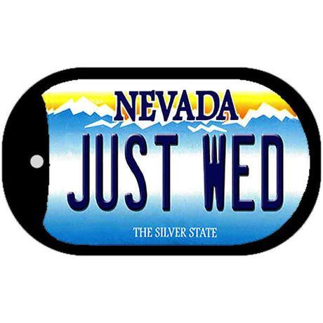 Just Wed Nevada Novelty Metal Dog Tag Necklace DT-9548