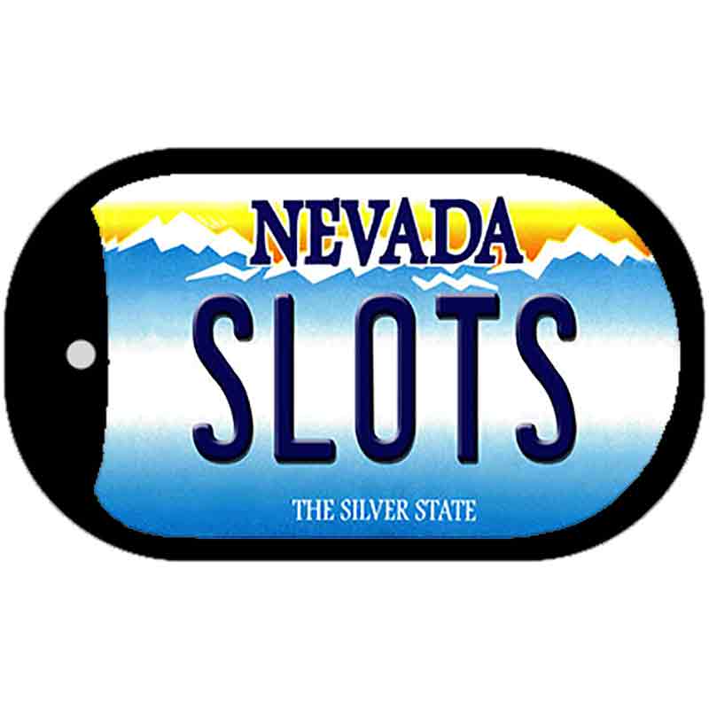 Slots Nevada Novelty Metal Dog Tag Necklace DT-9549