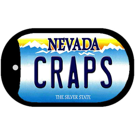 Craps Nevada Novelty Metal Dog Tag Necklace DT-9552