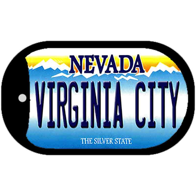 Virginia City Nevada Novelty Metal Dog Tag Necklace DT-9554