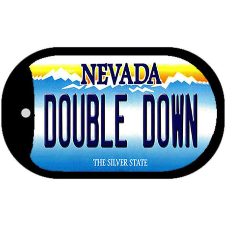 Double Down Nevada Novelty Metal Dog Tag Necklace DT-9562