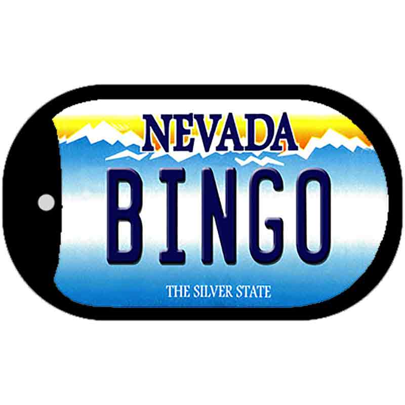 Bingo Nevada Novelty Metal Dog Tag Necklace DT-9569