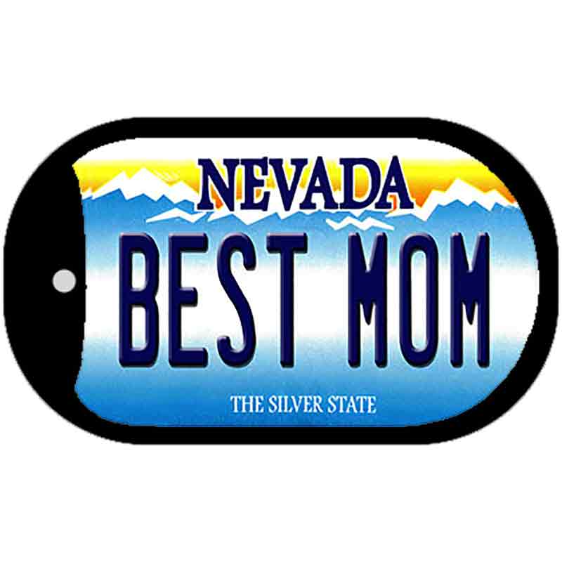 Best Mom Nevada Novelty Metal Dog Tag Necklace DT-9574